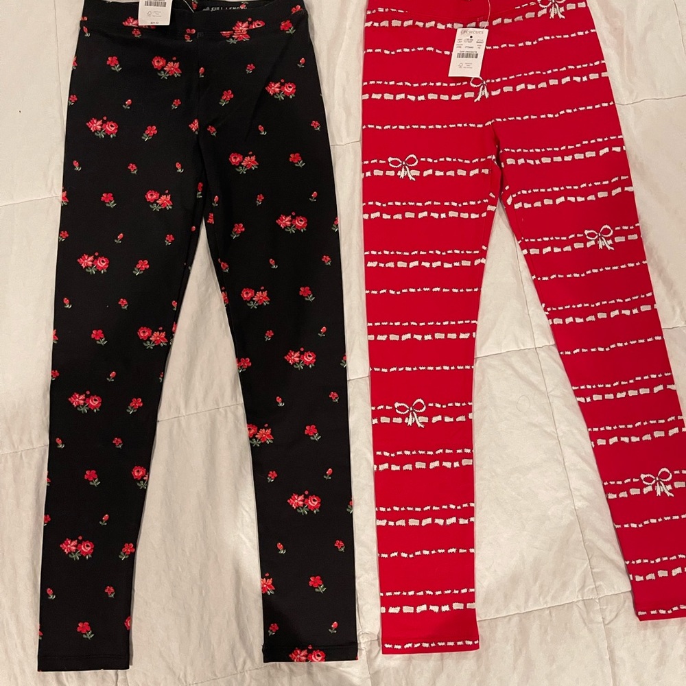 Girls J Crew Festive Leggings (2)